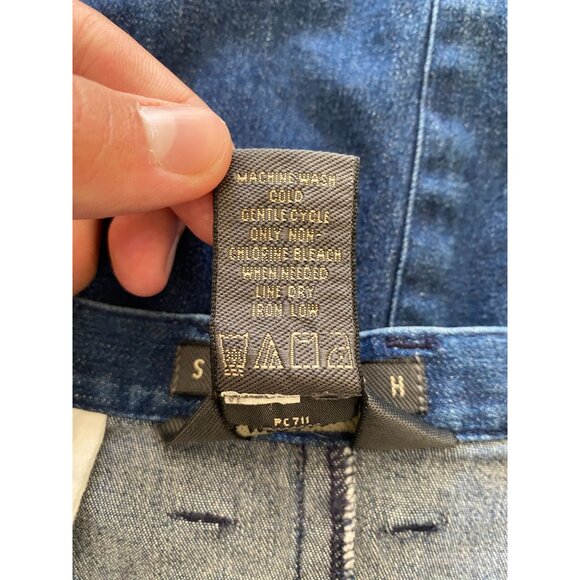 Van Heusen Womens Stretch Denim Pencil Skirt Size 10 Blue Cotton Blend Pockets - Picture 4 of 7